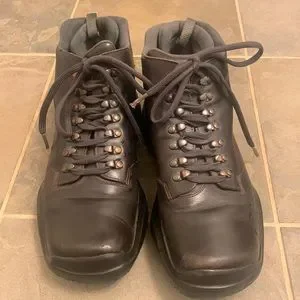 Prada | Shoes | Prada Chunky Mens Combat Vibram Boot Brown  display picture 1
